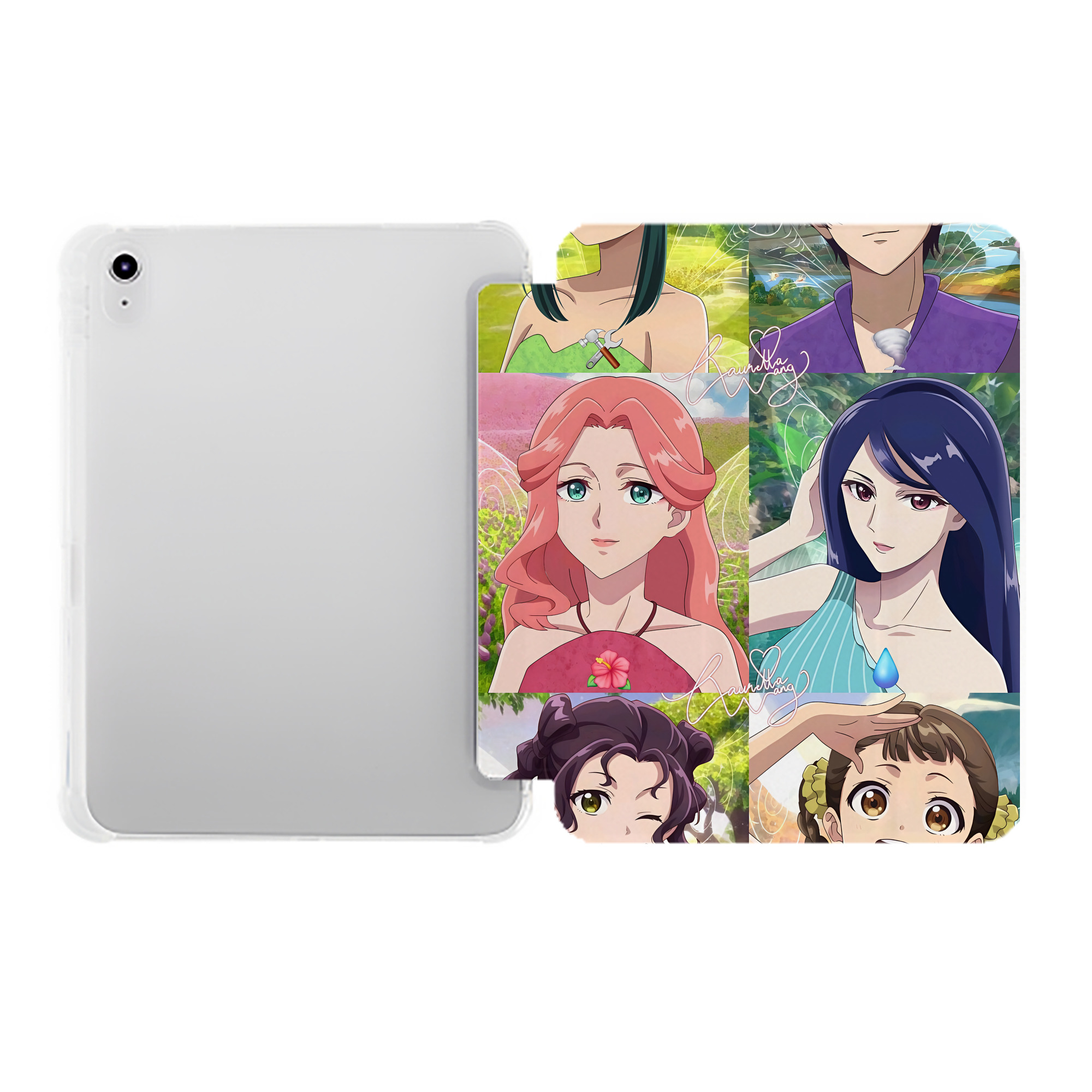 （画像用） 薬屋のひとりごと The Apothecary Diaries IPad ケース ペン収納付き 三つ折りスタンド PUレザー×シリコン 対応機種9.5/10.5/10.9インチ